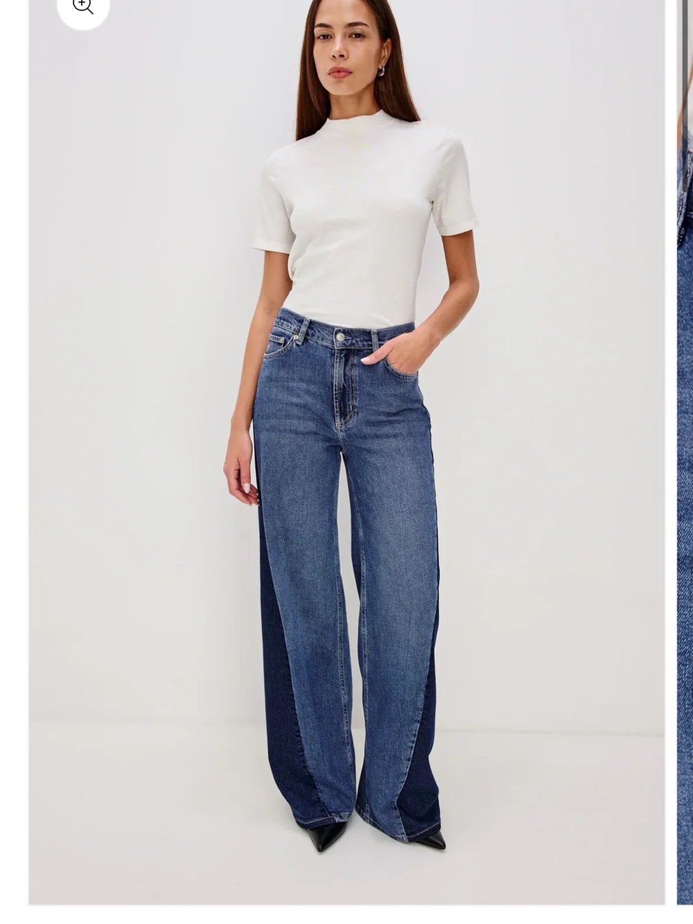 Rails Angeleno Indigo wide leg Two-Tone Blue Wide Leg Jeans